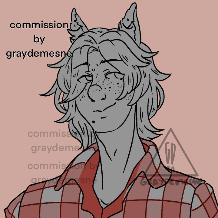 Custom line art commission, 2021. Custom line art commission, 2021.